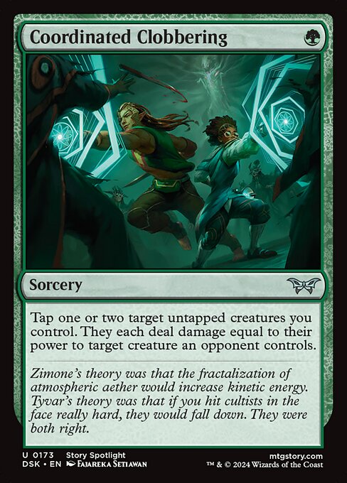 Coordinated Clobbering (DSK 173) [Duskmourn: House of Horror]