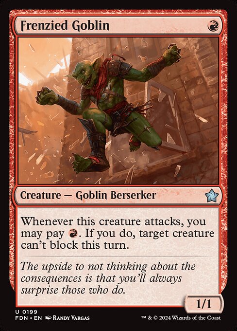 Frenzied Goblin (FDN 199) [Foundations]