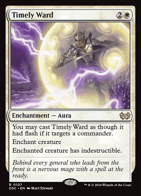 Timely Ward (DSC 107) [Duskmourn: House of Horror Commander]