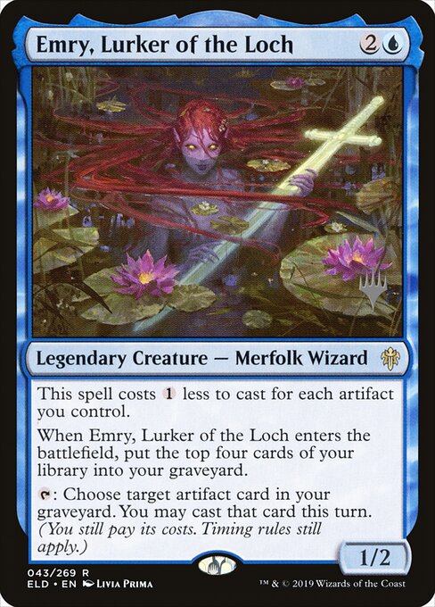 Emry, Lurker of the Loch (PELD 43p) [Throne of Eldraine Promos]