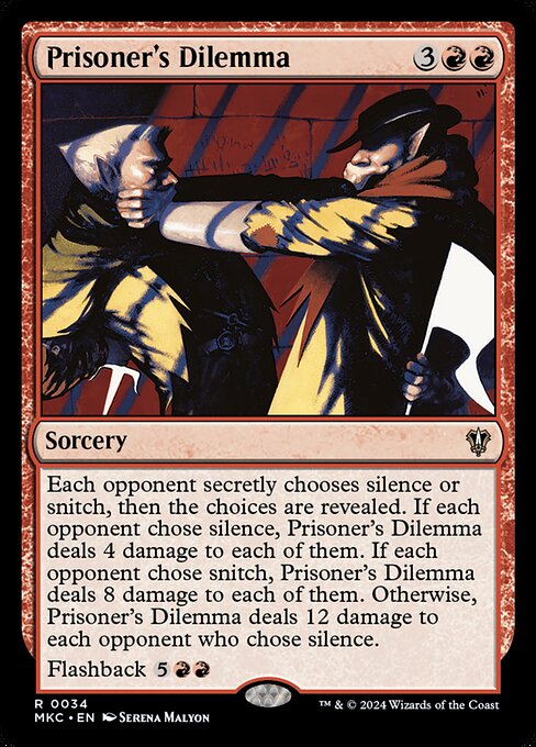 Prisoner's Dilemma (MKC 34) [Murders at Karlov Manor Commander]