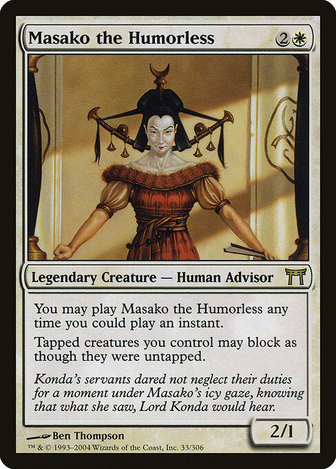 Masako the Humorless (CHK 33) [Champions of Kamigawa]