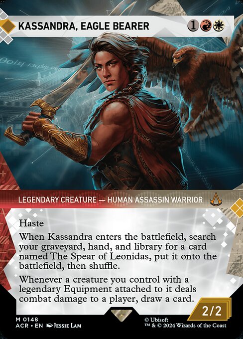 Kassandra, Eagle Bearer (Borderless · Showcase) (ACR 148) [Assassin's Creed]