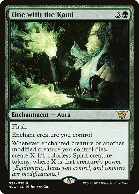 One with the Kami (NEC 27) [Neon Dynasty Commander]