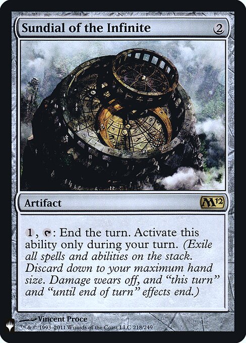 Sundial of the Infinite (PLST M12-218) [The List]