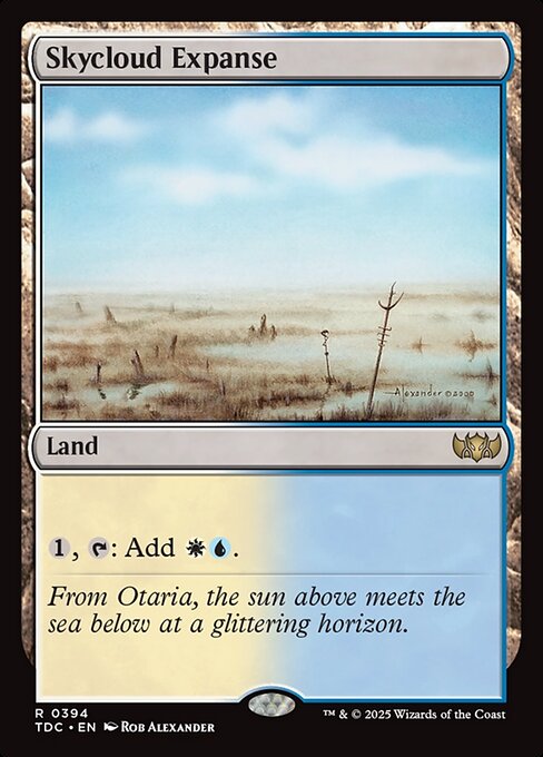 Skycloud Expanse (TDC 394) [Tarkir: Dragonstorm Commander]