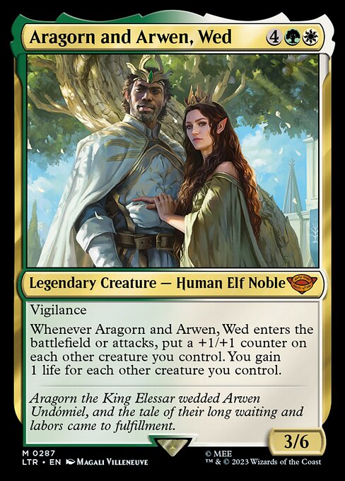 Aragorn and Arwen, Wed (LTR 287) [The Lord of the Rings: Tales of Middle-earth]
