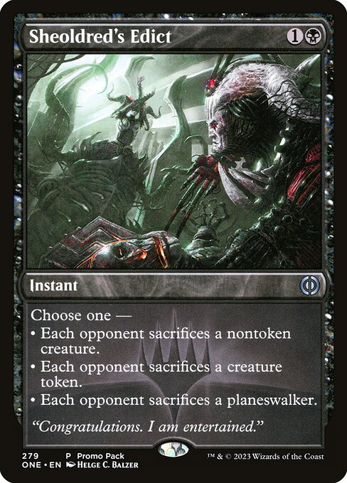 Sheoldred's Edict (ONE 279) [Phyrexia: All Will Be One]