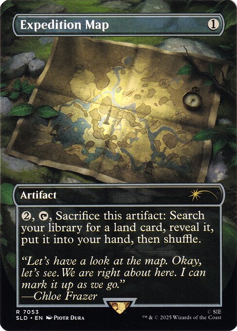 Expedition Map (Borderless · Full Art) (SLD 7053) [Secret Lair Drop]
