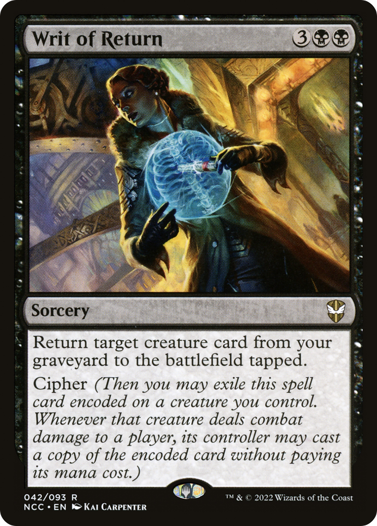 Writ of Return [Streets of New Capenna Commander]
