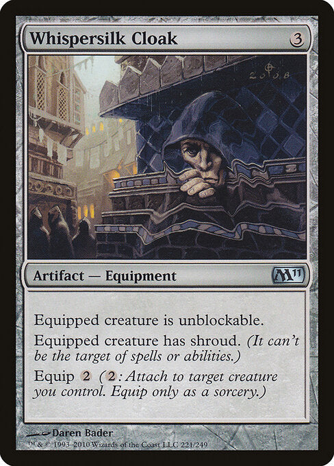 Whispersilk Cloak (M11 221) [Magic 2011]