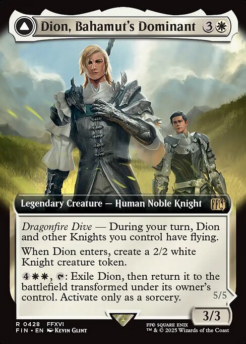 Dion, Bahamut's Dominant // Bahamut, Warden of Light (FIN 428) [Final Fantasy]