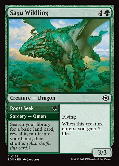Sagu Wildling // Roost Seek (TDM 157) [Tarkir: Dragonstorm]