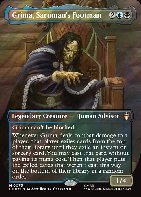 Gríma, Saruman's Footman (Borderless) (HOC 73) [The Hobbit Eternal]