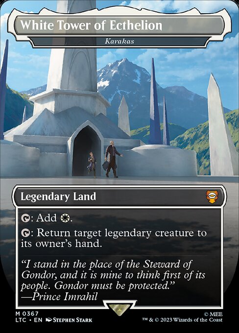 White Tower of Ecthelion - Karakas (Borderless) (LTC 367) [Tales of Middle-earth Commander]