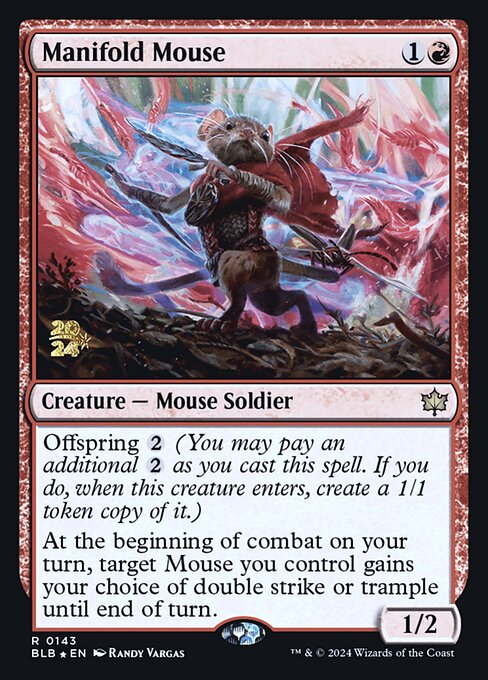Manifold Mouse (PBLB 143s) [Bloomburrow Promos]