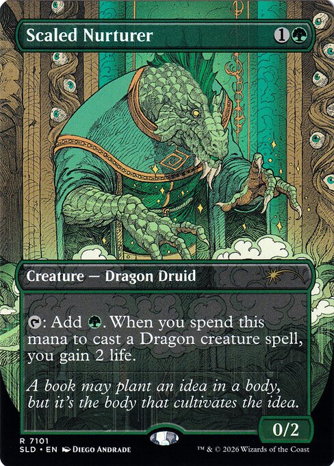 Scaled Nurturer (Borderless) (SLD 7101) [Secret Lair Drop]
