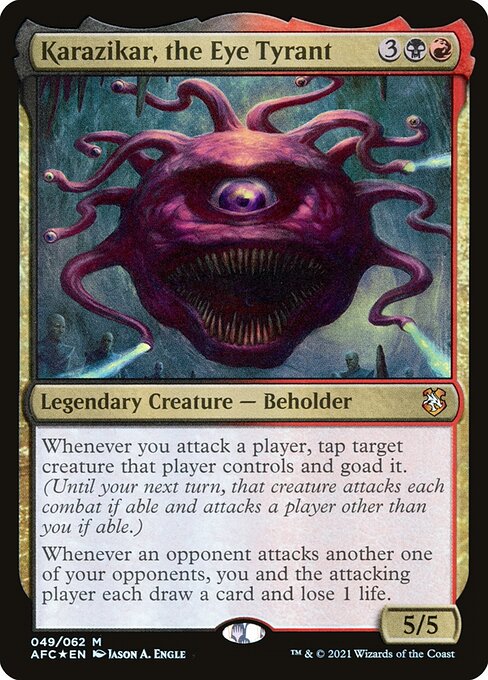 Karazikar, the Eye Tyrant (AFC 49) [Forgotten Realms Commander]