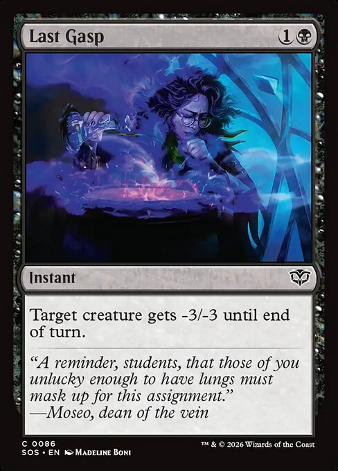 Last Gasp (SOS 86) [Secrets of Strixhaven]