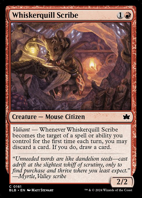 Whiskerquill Scribe (BLB 161) [Bloomburrow]