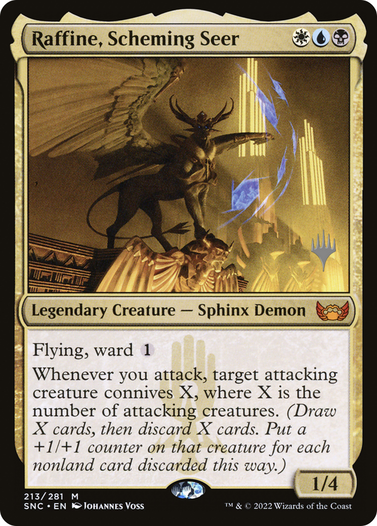 Raffine, Scheming Seer (Promo Pack) [Streets of New Capenna Promos]