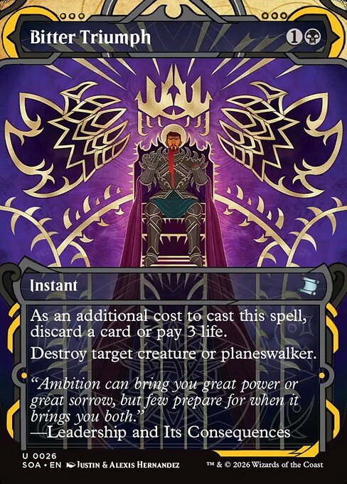 Bitter Triumph (SOA 26) [Secrets of Strixhaven Mystical Archive]