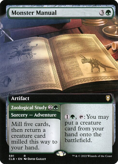 Monster Manual // Zoological Study (CLB 591) [Commander Legends: Battle for Baldur's Gate]