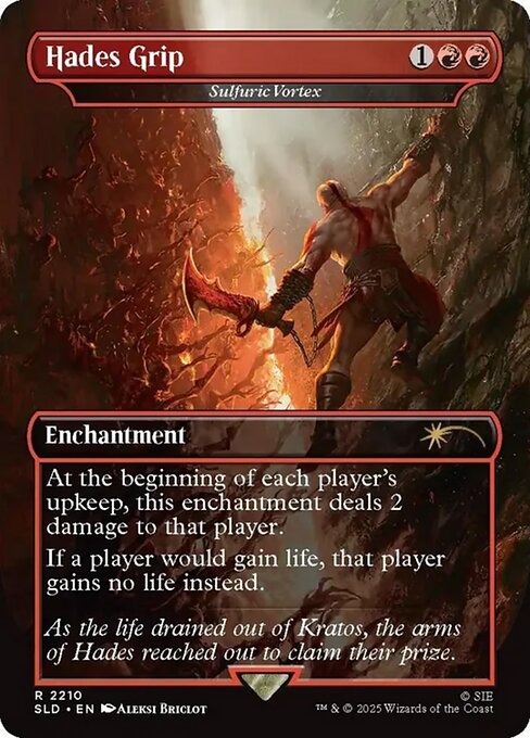 Hades Grip - Sulfuric Vortex (Borderless · Full Art) (SLD 2210) [Secret Lair Drop]