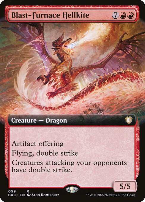 Blast-Furnace Hellkite (Extended Art) (BRC 59) [The Brothers' War Commander]