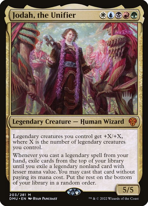 Jodah, the Unifier (PDMU 203p) [Dominaria United Promos]