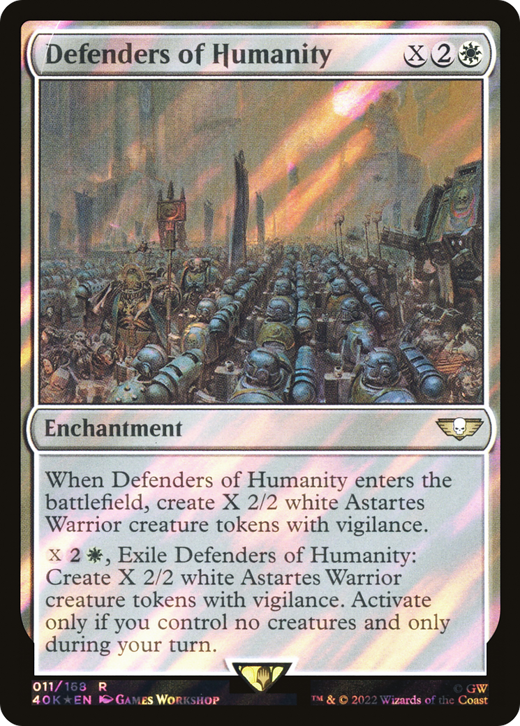 Defenders of Humanity (Surge Foil) [Warhammer 40,000]