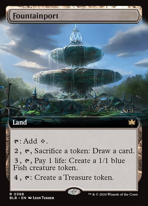 Fountainport (Extended Art) (BLB 368) [Bloomburrow]