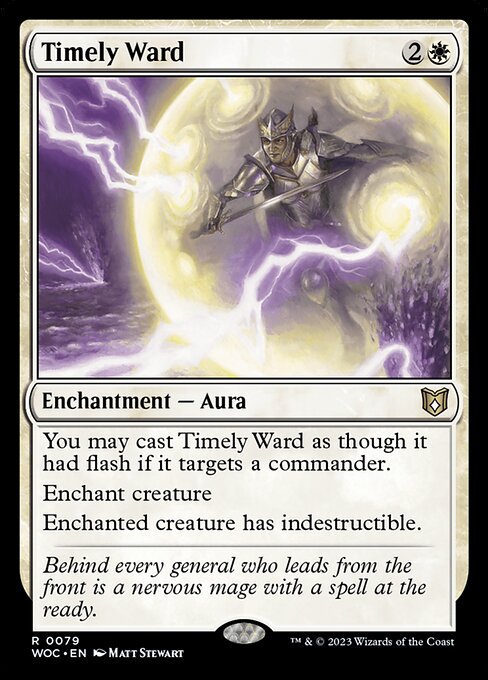 Timely Ward (WOC 79) [Wilds of Eldraine Commander]