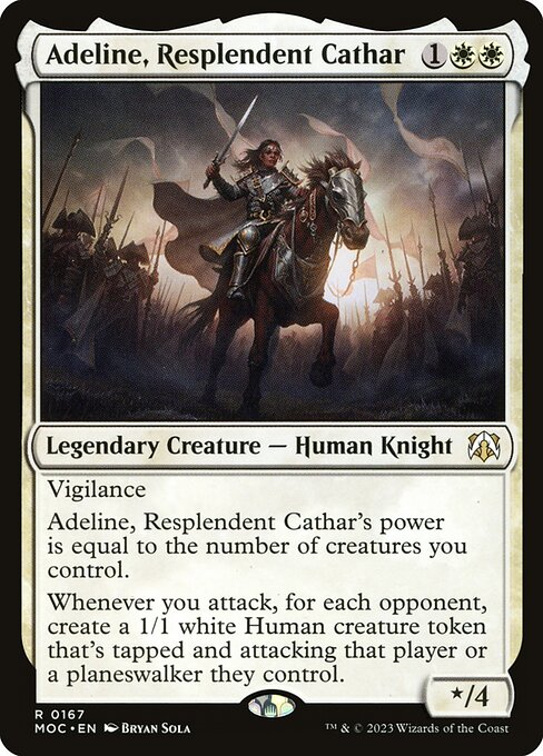 Adeline, Resplendent Cathar (MOC 167) [March of the Machine Commander]