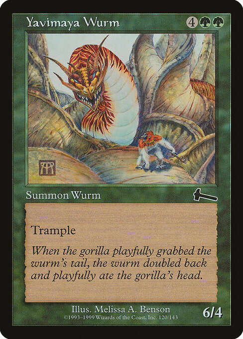 Yavimaya Wurm (ULG 120) [Urza's Legacy]