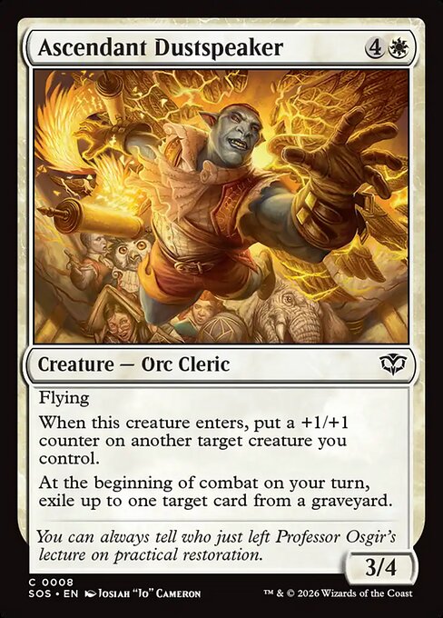 Ascendant Dustspeaker (SOS 8) [Secrets of Strixhaven]