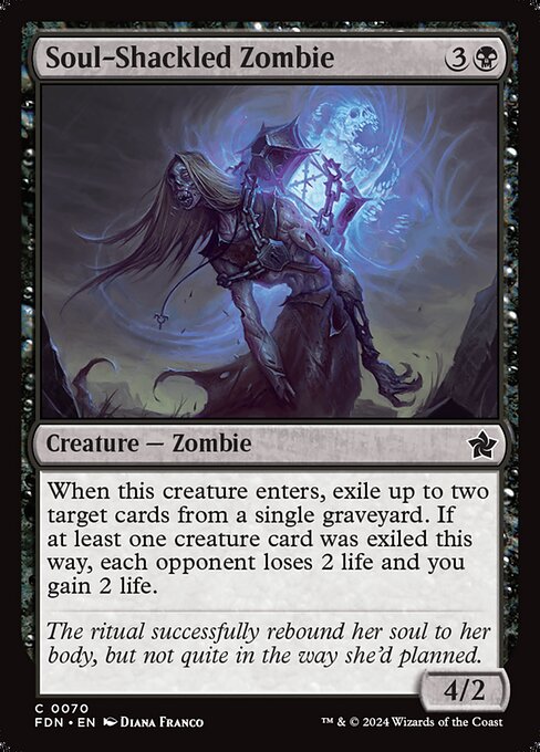 Soul-Shackled Zombie (FDN 70) [Foundations]