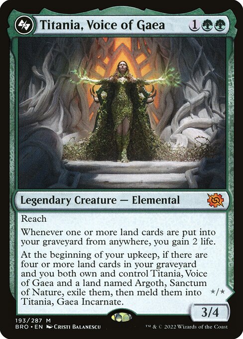 Titania, Voice of Gaea (BRO 193) [The Brothers' War]