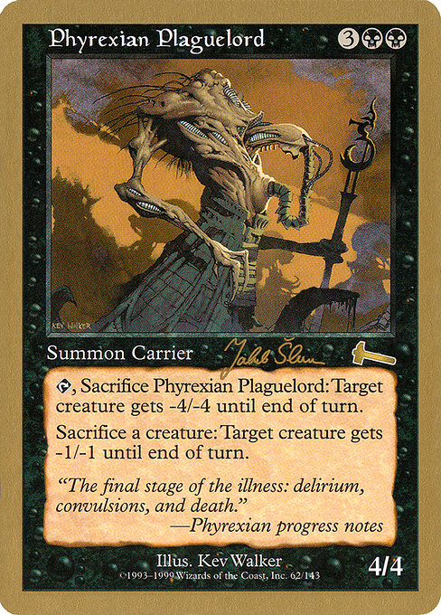 Phyrexian Plaguelord (WC99 js62) [World Championship Decks 1999]