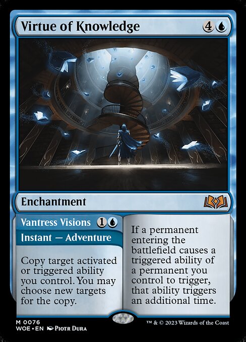 Virtue of Knowledge // Vantress Visions (WOE 76) [Wilds of Eldraine]