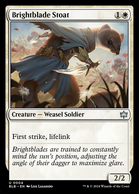 Brightblade Stoat (BLB 4) [Bloomburrow]