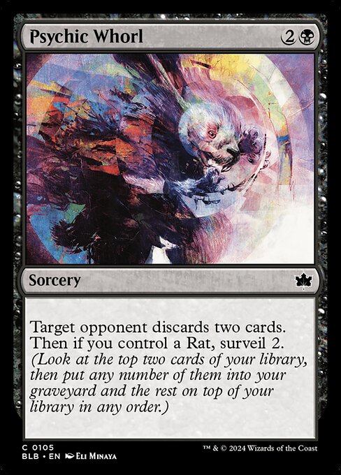 Psychic Whorl (BLB 105) [Bloomburrow]