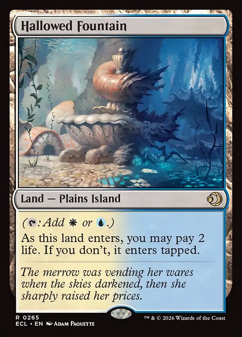 Hallowed Fountain (ECL 265) [Lorwyn Eclipsed]