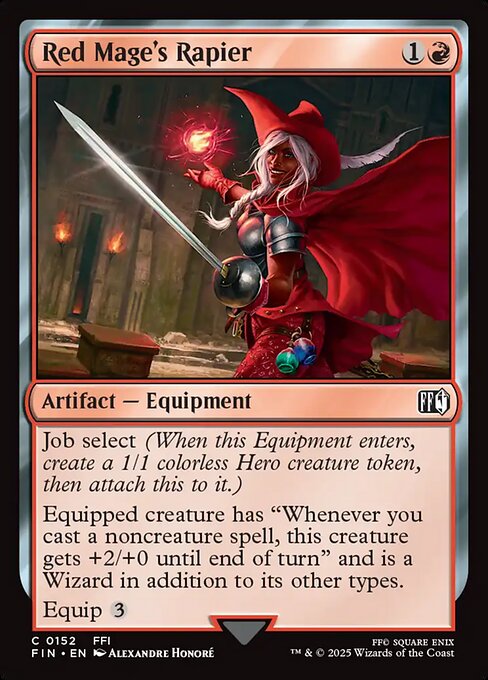 Red Mage's Rapier (FIN 152) [Final Fantasy]