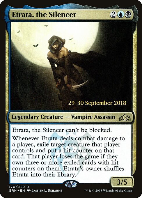 Etrata, the Silencer (PGRN 170s) [Guilds of Ravnica Promos]