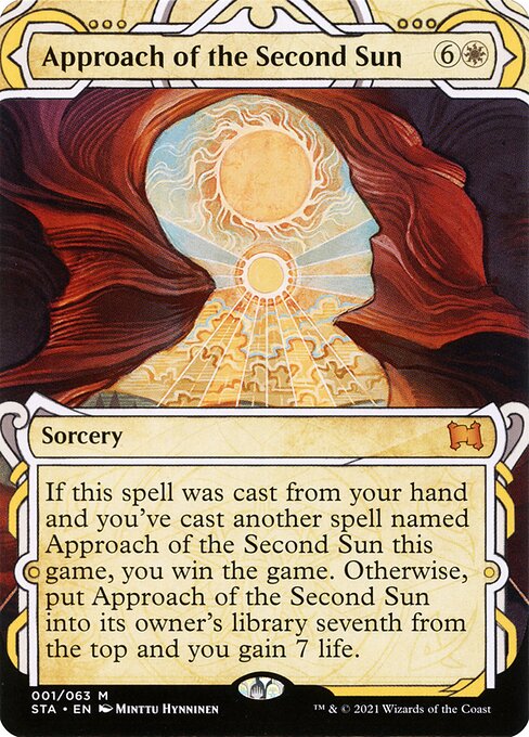 Approach of the Second Sun (Borderless · Showcase) (STA 1) [Strixhaven Mystical Archive]