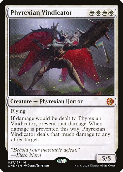 Phyrexian Vindicator (ONE 27) [Phyrexia: All Will Be One]
