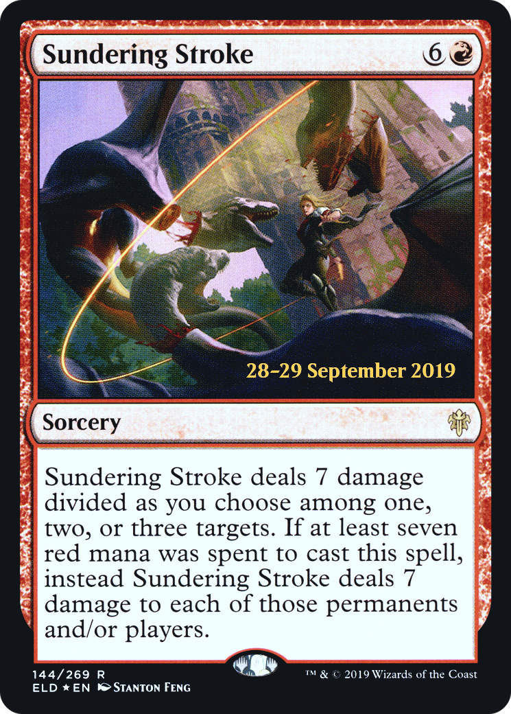 Sundering Stroke [Throne of Eldraine Prerelease Promos]