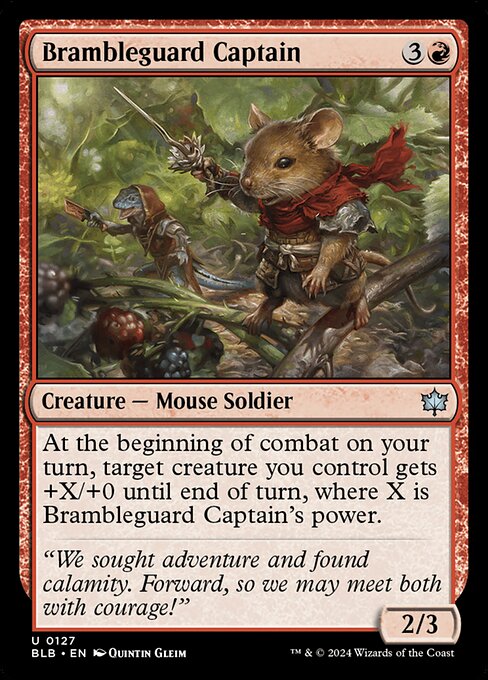 Brambleguard Captain (BLB 127) [Bloomburrow]