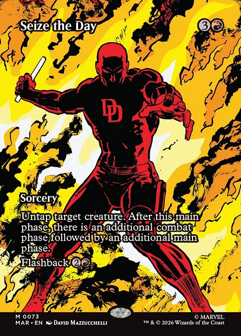 Seize the Day (Borderless · Full Art) (MAR 73) [Marvel Universe]
